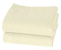 Vent Du Sud Lot de 2 Serviettes de Table 47x47 cm Lin Puccini Naturel, 100%, 47 x 47 cm