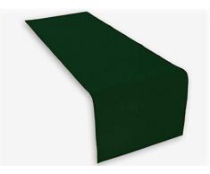 Lemos Home Chemin de Table en Coton Vert 45 x 150 mm