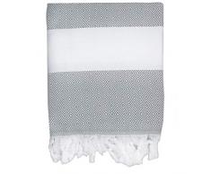 Moorish Idol - Fouta Losange- 100cm x 200cm- 230 g/m2- Gris Perle
