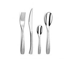 Amefa 246523AF20C40 Couverts de table/coffret 6 personnes, Acier Inoxydable, Finition Brillante, 13,7 x 7 x 26,5 cm