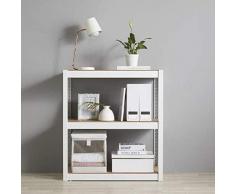 Dcasa Modulaire 3 étagères Bureau Rangement de décorations Festivales Articles pour la Maison Unisexe Adulte, Couleur Unique