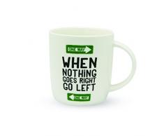 LEGAMI Liens aphorisme Bonne en Porcelaine Tasse, CÃ©ramique, Blanc, 9Â cm