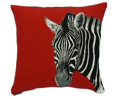 Autrement Dit - Signature N°14 coussin Orange - 45 x 45 x 18 cm - Modèle : Zèbre