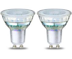 AmazonBasics Lot de 2 spots LED 4Â W (Ã©quivalent 50Â W) Culot GU10 Filament Transparent
