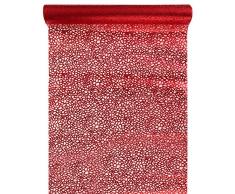 Santex 70294 Chemin de Table Dentelle Rouge