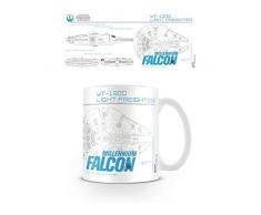 Star Wars MG23547 Episode VII (Millennium Falcon Sketch) Mug, CÃ©ramique, Multicolore, 11oz/315ml