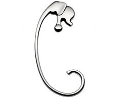 Alessi Jumbo FGO05 - Accroche Sac Design pour Table en Forme de Elephant, Acier Inoxydable 18/10