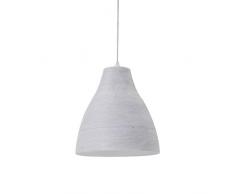 Luminaire Calculta gm, suspension bambou, 60 W, blanc, ø 40 x H 42 cm