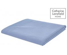 Catherine Lansfield Drap en Polycoton Percale pour lit King sans Repassage Bleu