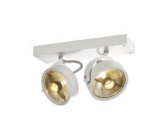 SLV - KALU 2 QPAR111 plafonnier blanc mat ES111 max 2x75W - 147311