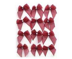 Club Green Autocollant Strass nÅuds, Bordeaux, Lot de 6