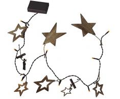 Star 726-78 Nature Star Guirlande Lumineuse à DEL 16 Lumières 2,4 W Brun 10 x 84 x 0,5 cm