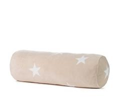Gözze Coussin Rouleau, avec étoiles, 70 x 22 cm, Polyester, Ivoire, 70 x 22 x 22 cm