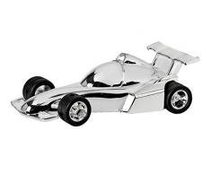 Tirelire auto de course Argenté 15 cm