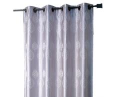 HomeMaison HM69851175 Rideau dAmeublement Feuilles Gris