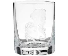 Crystaljulia 05925 Verre Ã Whisky avec Zwillinge Gravure Zwillinge Cristal 250 ml