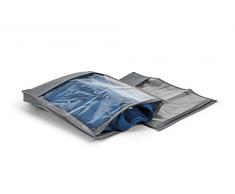 Perfetto Più - EasyBag - Housse de Rangement pour Chemises et Pulls en Tissu - Gris cendré - 33 x 45 x 5 cm
