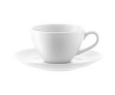 LSA International Dine Tasse Ã Espresso et Soucoupe, Blanc (Lot de 4), Blanc, Espresso Cup and Saucer, Set of 4