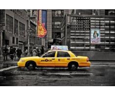 1art1 51482 Poster New York Taxi 7th Avenue Hard Rock Cafe Uncle Sam 91 x 61 cm