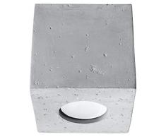 SOLLUX lighting SL.0489 Lampe à LED, Béton, Gris