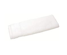 iDesign serviette de bain, petit essuie-mains en coton avec un joli détail tissé, serviette de toilette douce et absorbante avec accroche pour lavabo ou WC invités, blanc