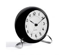 Arne Jacobsen 43672 Horloge de Bureau, Multicolore, 7,5x15,5x16,5