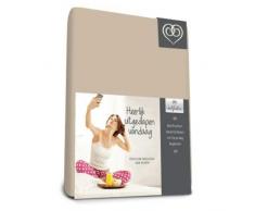 Bed-Fashion Drap-Housse, Coton, Sable, lit Simple, 80Â x 200Â cm