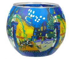 Him CC237 photophore Verre CafÃ© terasse la Nuit (Cafe Terrace by Night), Multicolore, 11x11x9 cm