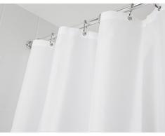 Croydex Professional Rideau de douche en tissu uni Blanc 2000 x 2000 mm