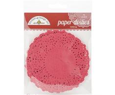 Doodlebug Matrices Papier Napperons 11,4Â cm 75/pkg-Ladybug