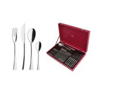 DEGRENNE Solstice MÃ©nagÃ¨re de Table Rouge 50 PiÃ¨ces