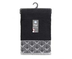 douceur dintÃ©rieur drap de bain 90 x 150 cm eponge goldy noir/argent