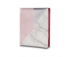 Rayher Hobby Agenda A5, Agenda crÃ©atif avec Rail de Bague 3Â Anneaux et registre, Calendrier annuel Blanc/Rose avec Motif marbrÃ©