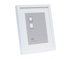 Deknudt Frames S223K1 Cadre Photo Basic avec Passepartout Bois Moulure Haut Blanc 13 x 18
