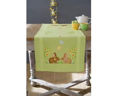 Vervaco Kit Chemin de Table Lapins/Pâques