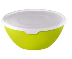 Rotho Caruba Bol avec couvercle, Vert/transparent, 3 l