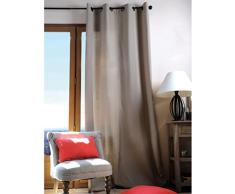 Lovely Casa R61490001 Duo Rideau Occultant Uni Coton Lin 240 x 135 cm