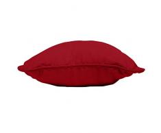 coton dintÃ©rieur coussin 40x40cm coton panama rouge