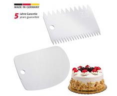 Westmark 30852270 Ensemble Raclette Ã pÃ¢te/Peigne de glaÃ§age PolypropylÃ¨ne Blanc 10 x 7 x 0,5 cm