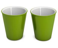 Ornamin Gobelet 300 ml vert, lot de 2 (ModÃ¨le 1206) / gobelet Ã cafÃ©, mug rÃ©utilisable