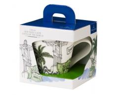 Villeroy & Boch Cities of the World Tasse à café Rio de Janeiro, Hauteur: 11 cm, Porcelaine Premium, Blanc/Multicolore