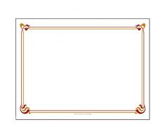 Garcia de pou Sets De Table Maxim Marron & Ocre 48 G/M2 35X50 Cm Blanc Cellulose - 500 unitÃ©s