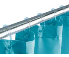 Kleine Wolke Anneaux de Rideaux de Douche 12 pcs en Clair, Plastique, 40x30x10 cm