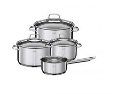 RÃSLE 13149 Lot de casseroles Elegance, 4 pièces, Acier Inoxydable, Argent, 16 cm