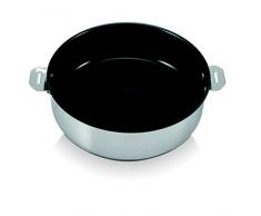 Sauteuse Evolution inox et cÃ©ramique sans manche - D: 28 cm