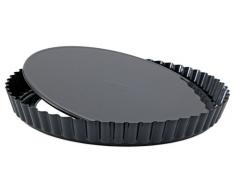 Staedter Moule à Tarte avec Fond Amovible, Noir, 28 cm
