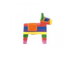 Kikkerland PP24-C Tirelire Pinata, Céramique, Multicolore, 19,7 x 9,6 x 19,3 cm