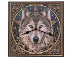 Puckator CKP36 Lisa Parker Horloge ImprimÃ©e TÃªte de Loup Celtique 3 x 29 x 30 cm