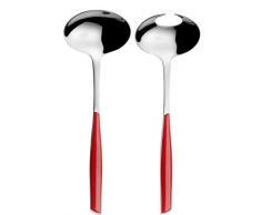 Casa Bugatti GL3U-021F14/15 GLAMOUR Rouge Ensemble de couverts pour salade