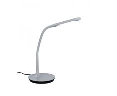 Trio Leuchten 527090111 Polo Lampe de Table, Plastique, Integriert, 5 W, Gris, 40 x 16,4 x 41 cm